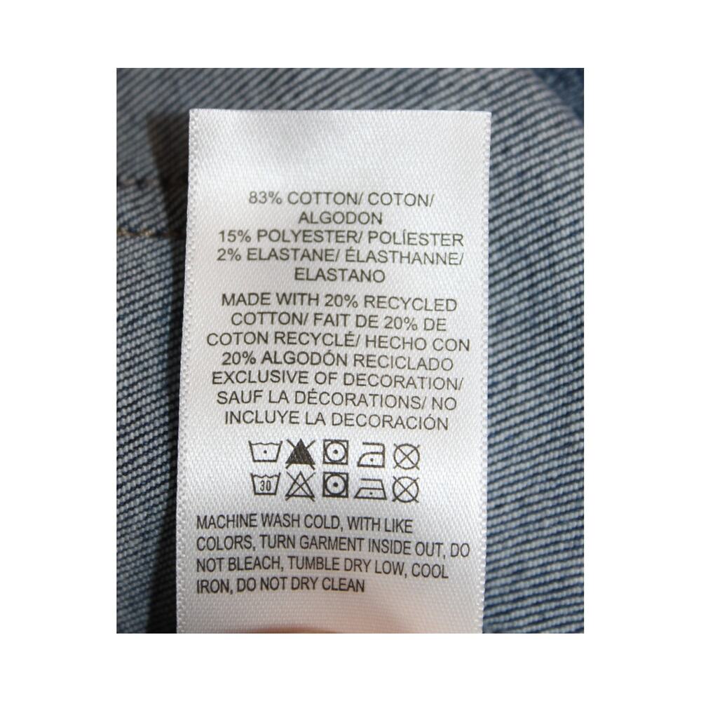 Lucky Brand Legend Sweet Straight Blue Embroidered Mid Rise Denim Jeans Size 12 - Picture 11 of 12
